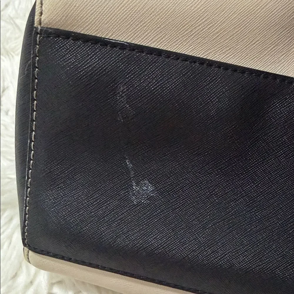 Kate Spade Black and Tan Satchel